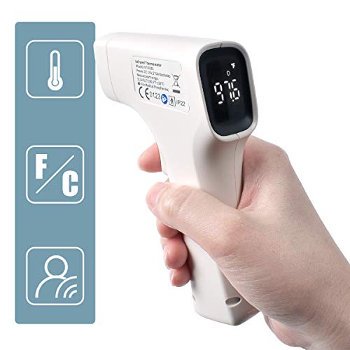 Челото Термометар, Не-Контакт Инфраред Челото Термометар Електронски Thermomete со LCD Дисплеј, Рачни Челото и Уво Температура