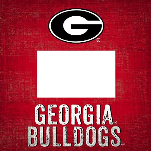 Фан Креации NCAA Грузија Bulldogs Тим 4 во Името. x 6 во. Дрво Фото Рамка