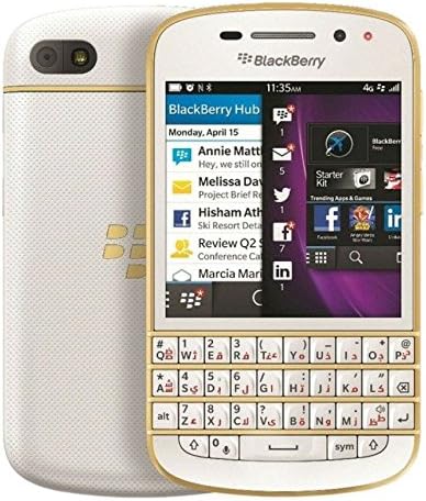 Blackberry Q10 SQN100-3 16GB 4G LTE Отклучен GSM OS 10 Телефон - Бело/Злато