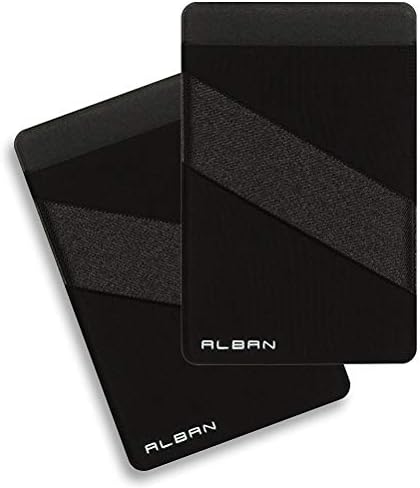 Alban Кредитна Картичка во Држачот се Држи на Мобилен Телефон Паричникот RFID Блокирање со Прст на Рака 2 Pack (Портокал