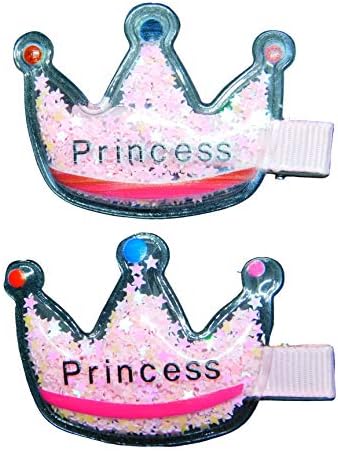 Круна confetti сјај - 2 парчиња на коса, накит деца коса клип девојка додатоци девојки стил