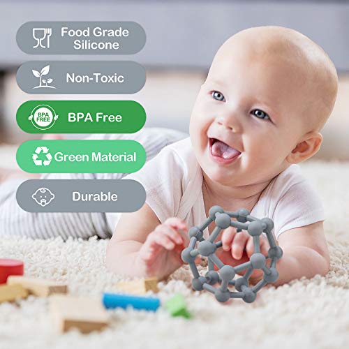 Бебе Teethers Играчки Силикони Мека Топката Лесно да се Одржи Teether за Сетилните Топката Истражување & Teething Стрес