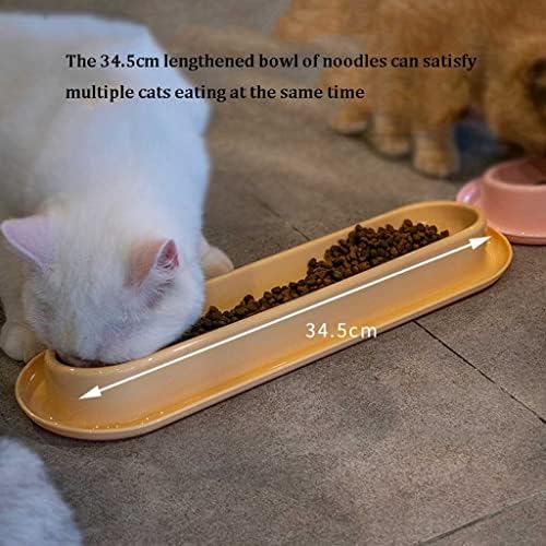 DZZDY Мулти-мачка Оброци мачка Фидер Храната Сад и Вода Сад -15° Склони Сад Површината може да се Намали Болка во Вратот