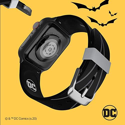 DC Comics – Бетмен Икона Smartwatch Бенд – Официјално Лиценцирани, Компатибилен со Секој Големина & Серија на Apple се